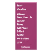 Mardi Gras Queen Uitzicht merkt op Reclamekaart (Achterkant)