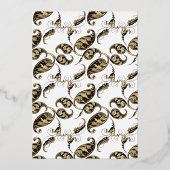 Mardi Gras Quinceañera Foil Invitation (Verso)