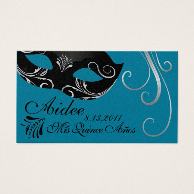 Mardi Gras QuinceTicketFr (Devant)