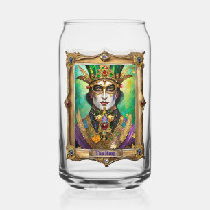 Mardi Gras Realm Portretten - De Koning Blikvorm Glas