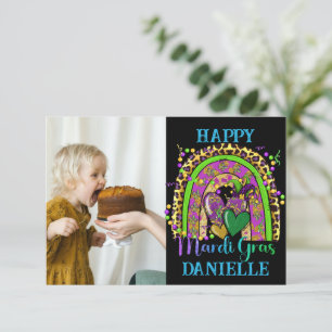 Mardi Gras Regenboogkaart Bedankkaart