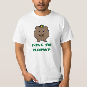 Mardi Gras Roy Pig King van Krewe T-shirt