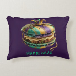 Mardi Gras Royal Macaron Accent Kussen