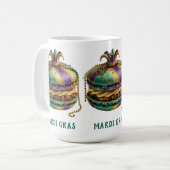Mardi Gras Royal Macaron Koffiemok (Voorkant links)