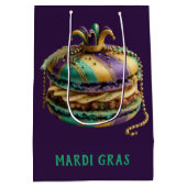 Mardi Gras Royal Macaron Medium Cadeauzakje (Achterkant)