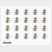 Mardi Gras Royalty Ronde Sticker (Vel)