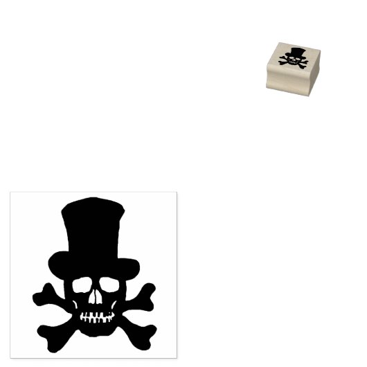 Mardi Gras schedel, zijbeenmerg, kunststempel Rubberstempel (Gestempeld)