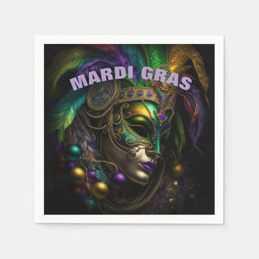 Mardi Gras Servet (Voorkant)