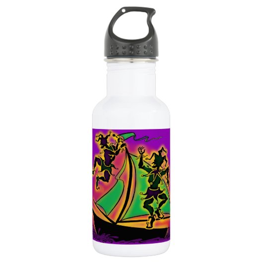 Mardi Gras Ship of Fools Waterfles (Voorkant)