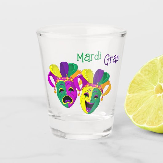 Mardi Gras Shot Glas (Voorkant)
