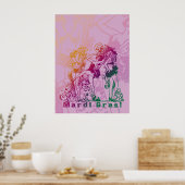 Mardi Gras Showgirl Poster (Keuken)