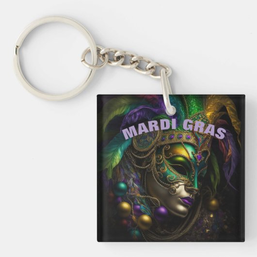 Mardi Gras Sleutelhanger (voorkant)