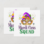 Mardi Gras Squad Kaart (Voorkant / Achterkant)