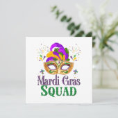 Mardi Gras Squad Kaart (Staand voorkant)