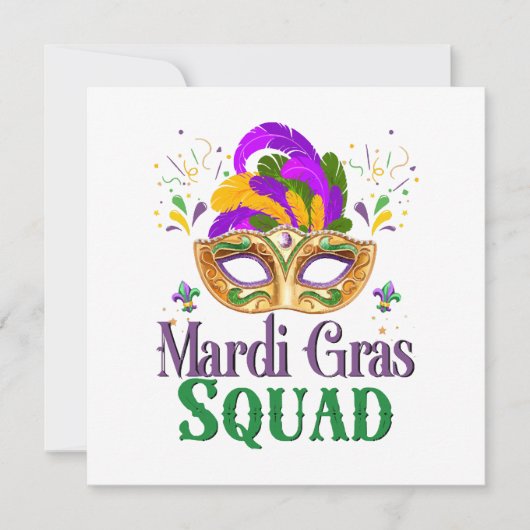 Mardi Gras Squad Kaart (Voorkant)