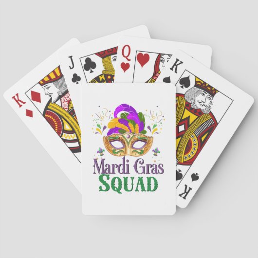 Mardi Gras Squad Pokerkaarten (Achterkant)