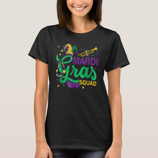 Mardi gras Squad voor de volgende mardi gras 1 T-shirt (Voorkant)