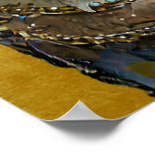 Mardi Gras Steampunk Party Dierlijke Alligator Poster (Hoek)