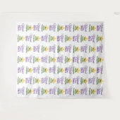Mardi Gras | Step en Repeat-fotobackdrop Wandkleed (Voorkant (horizontaal))