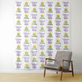 Mardi Gras | Step en Repeat-fotobackdrop Wandkleed (In situ)