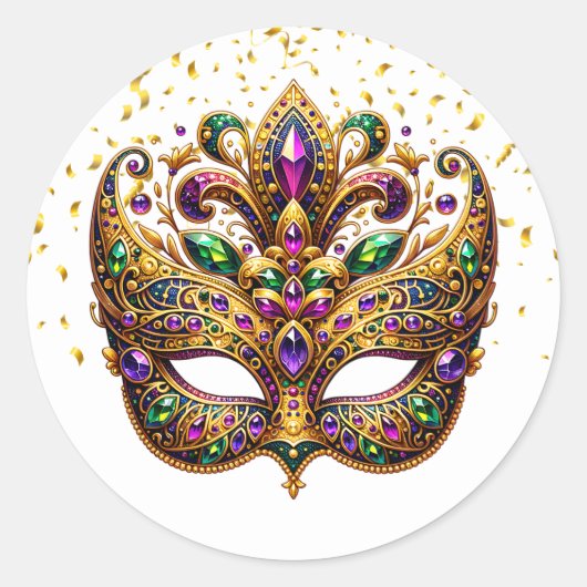 Mardi Gras Sticker (Devant)
