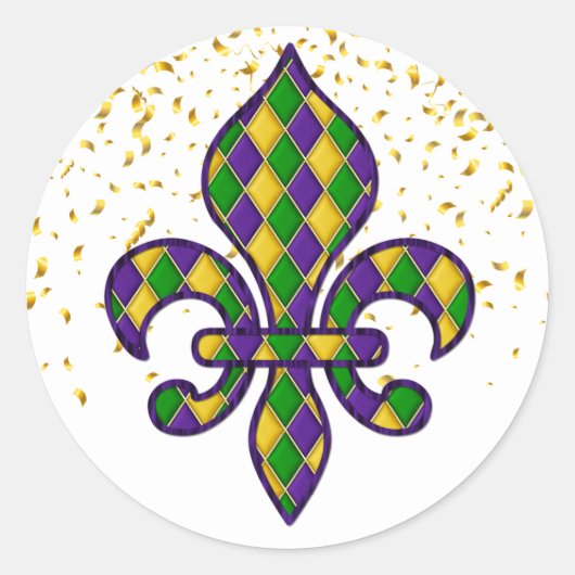 Mardi Gras Sticker (Voorkant)