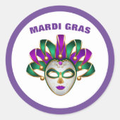 Mardi Gras Sticker (Voorkant)