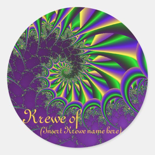 Mardi Gras Sticker (Voorkant)