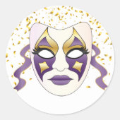 Mardi Gras Sticker (Voorkant)