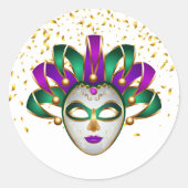 Mardi Gras Sticker (Voorkant)