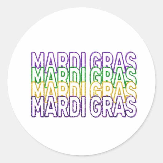 Mardi Gras Stickers (Voorkant)