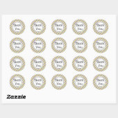 Mardi Gras Stripe Birthday Ronde Sticker (Vel)