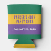 Mardi Gras Stripe Blikjeskoeler (Achterkant)