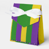 Mardi Gras Striped Pattern Bedankdoosjes (Voorkant Zijde)