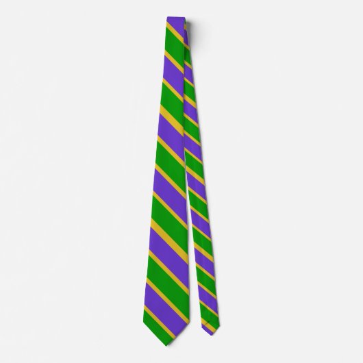 Mardi Gras Striped Stropdas (Voorkant)