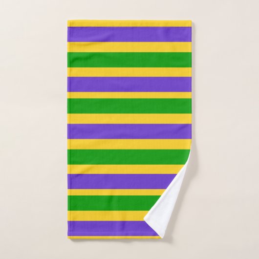 Mardi Gras Stripes (Serviette à main)