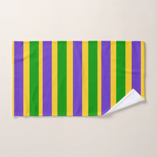 Mardi Gras Stripes (Serviette à main)