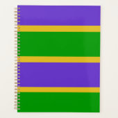 Mardi Gras Stripes Colors Planner (Voorkant)