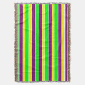 Mardi Gras Stripes Deken (Voorkant Verticaal)