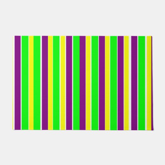 Mardi Gras Stripes Deurmat (Voorkant)