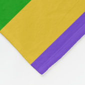 Mardi Gras Stripes Fleece Deken (Hoek)