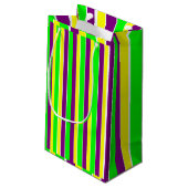 Mardi Gras Stripes Klein Cadeauzakje (Achterkant Gekanteld)
