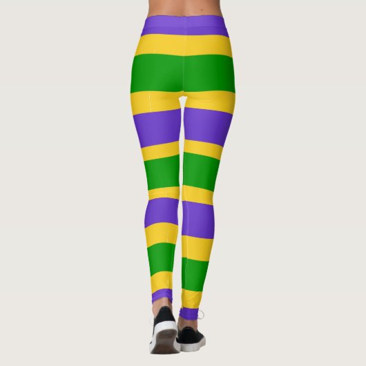 Mardi Gras Stripes leggings (Dos)