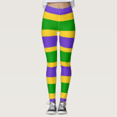 Mardi Gras Stripes leggings (Devant)