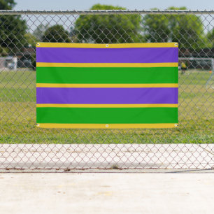 Mardi Gras Stripes Spandoek