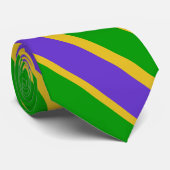 Mardi Gras Stripes Stropdas (Opgerold)