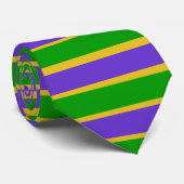 Mardi Gras Stripes Stropdas (Opgerold)