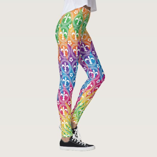 Mardi Gras Style Colorful Leggings (Rechts)