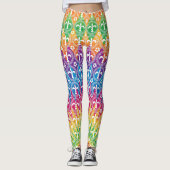Mardi Gras Style Colorful Leggings (Voorkant)