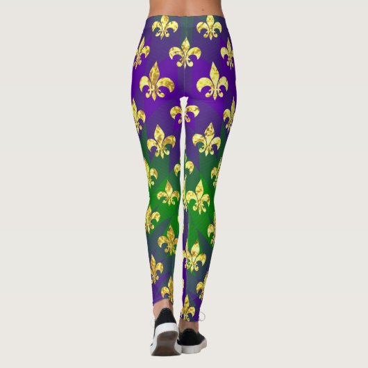 Mardi Gras Style Colorful Leggings (Achterkant)